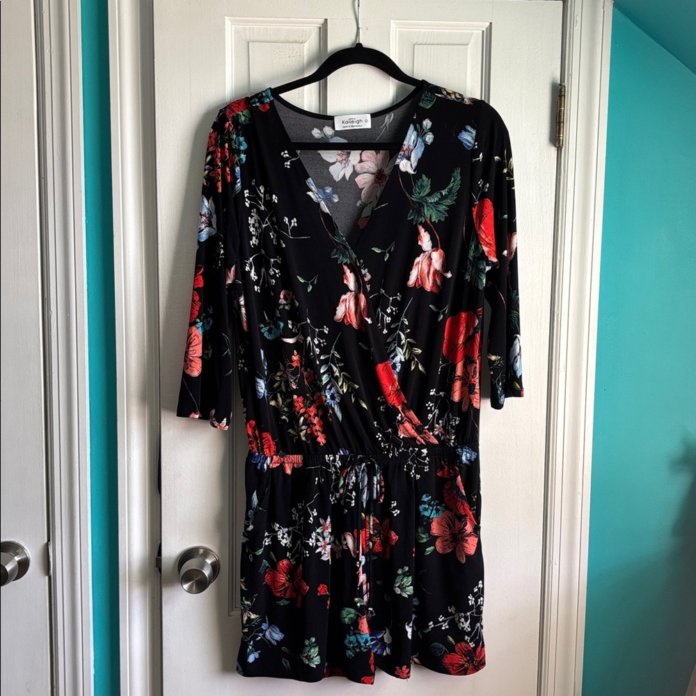Floral Wrap Romper